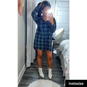 Plaid Flannel Dress